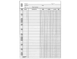 Recambio Multifin 3003 -Cuentas Corrientes. Tamaño cuarto Apaisado