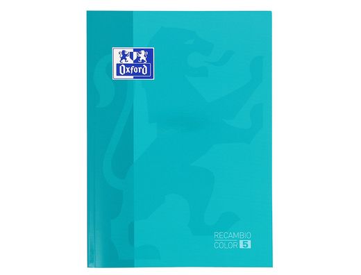 Recambio Oxford de color A4 de 80 hojas
