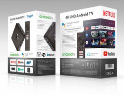 Receptor engel en1015k 4k uhd android 9.0 tv asistente google 8gb micro sd bluetooth wifi hdmi