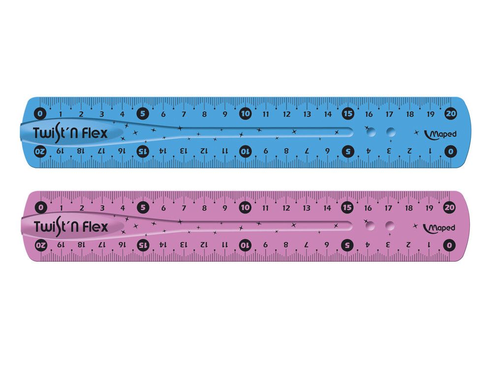 Regla flexible con doble graduación 20 cm. 279210