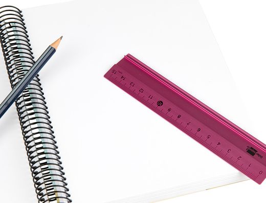 Regla Liderpapel 15 cm Aluminio Colores Surtidos