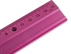 Regla Liderpapel 15 cm Aluminio Colores Surtidos