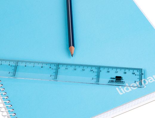 Regla Liderpapel 20 cm Plastico Cristal