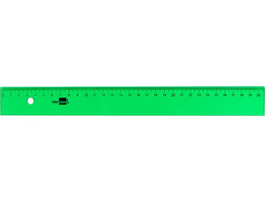 Regla Liderpapel 30 cm Acrilico Verde