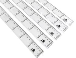 Regla Liderpapel 30 cm Plastico Cristal