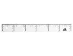 Regla Liderpapel 30 cm Plastico Cristal