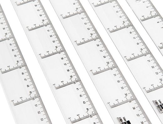 Regla Liderpapel 40 cm Plastico Cristal