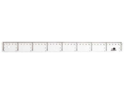 Regla Liderpapel 40 cm Plastico Cristal