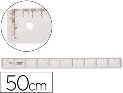 Regla Liderpapel 50 cm Plastico Cristal
