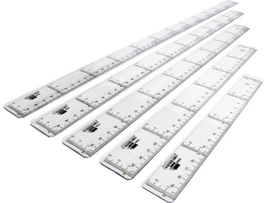 Regla Liderpapel 50 cm Plastico Cristal