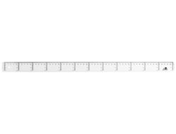 Regla Liderpapel 60 cm Plastico Cristal