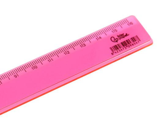 Regla liderpapel plastico 16 cm cubilete con 100 unidades colores surtidos