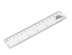 Regla liderpapel plastico cristal 15 cm