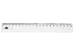 Regla liderpapel plastico irrompible transparente 20 cm