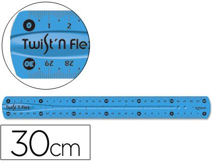 Regla Maped Twist'n Flex 30 cm.