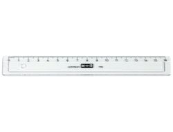 Regla Mor 16 cm Plastico Transparente con Bisel