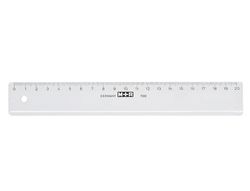 Regla Mor 20 cm Plastico Transparente