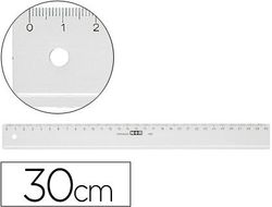 Regla Mor 30 cm Plastico Transparente