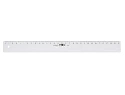 Regla Mor 30 cm Plastico Transparente