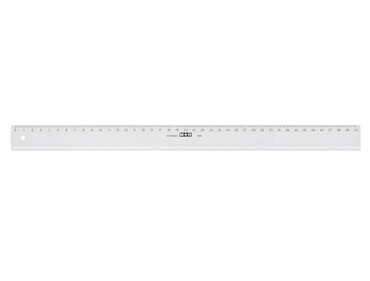 Regla Mor 40 cm Plastico Transparente