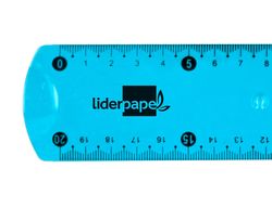 Regla plastico flexible 20 cm colores surtidos