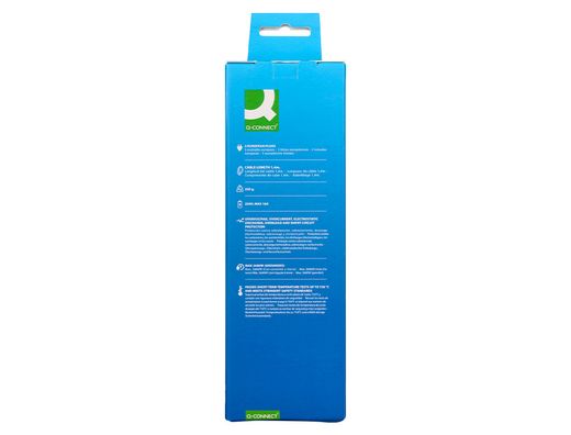 Regleta q-connect de cubo enchufe multiple power cube 5 en 1 cable de 1,4 mt 5 tomas de corriente 75x75x112mm