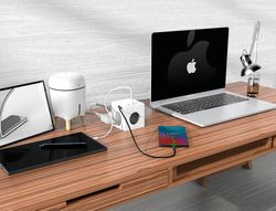 Regleta q-connect de cubo enchufe multiple power cube 6 en 1 directo pared 3 tomas de corriente+2 usb+1 usb c