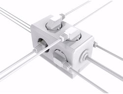 Regleta q-connect enchufe multiple 10 en 1 cable 1,4 mt 6 tomas de corriente+3 usb+1 usb tipo c 140x76x87mm