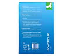 Regleta q-connect enchufe multiple 16 en 1 cable 2 mt 12 tomas de corriente+3 usb+1 usb tipo c 120x120x210mm