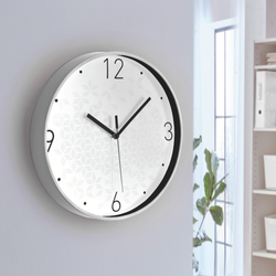 Reloj pared WOW, blanco/negro