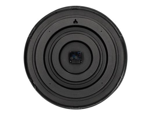 Reloj q-connect de pared plastico oficina redondo 50 cm marco cromado