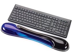 Reposamuñecas kensington duo gel teclado color negro/azul 240x182x25 mm
