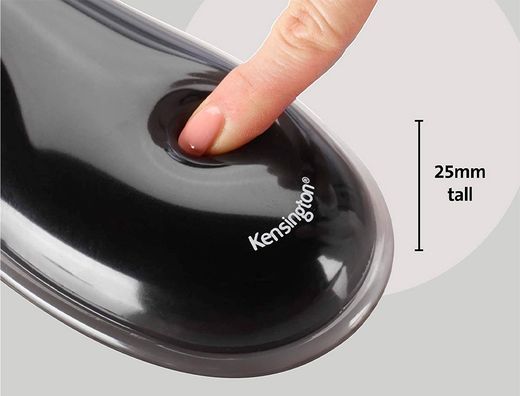 Reposamuñecas kensington duo gel teclado color negro/rojo 240x182x25 mm