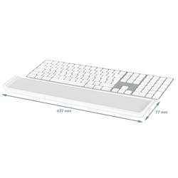 Reposamuñecas para teclado ajustable Leitz Ergo Cosy, gris