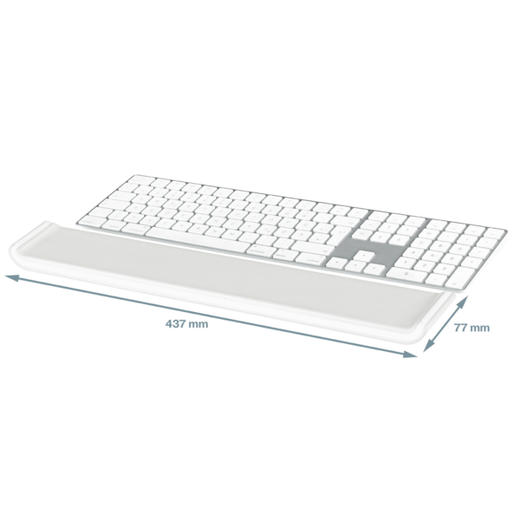 Reposamuñecas para teclado ajustable Leitz Ergo Cosy, gris