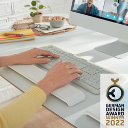 Reposamuñecas para teclado ajustable Leitz Ergo Cosy, gris