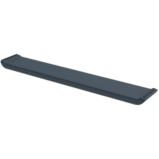 Reposamuñecas para teclado ajustable Leitz Ergo, gris oscuro