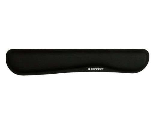 Reposamuñecas q-connect memory foam para teclado color negro 460x85x25 mm