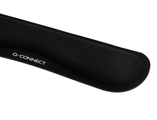 Reposamuñecas q-connect memory foam para teclado color negro 460x85x25 mm