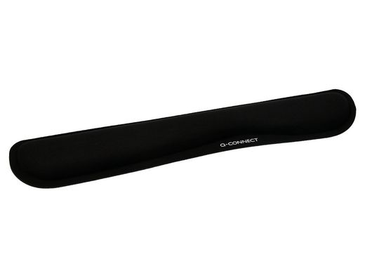 Reposamuñecas q-connect memory foam para teclado color negro 460x85x25 mm