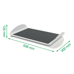 Reposapiés ajustable de escritorio Ergo, gris