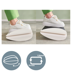 Reposapiés ajustable de escritorio Ergo, gris