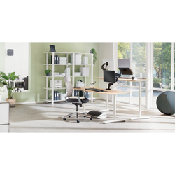 Reposapiés ajustable de escritorio Ergo, gris