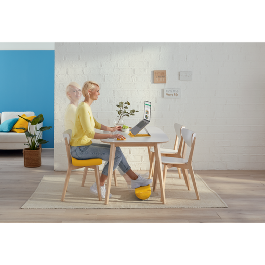 Reposapiés de escritorio Active Ergo Cosy, amarillo