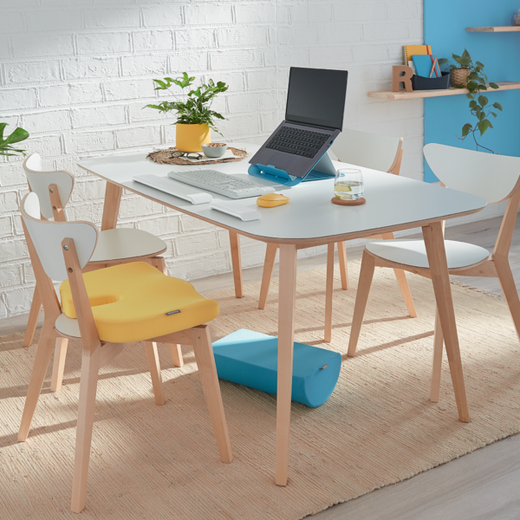 Reposapiés de escritorio Active Ergo Cosy, amarillo