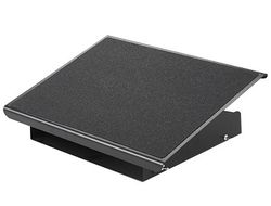 Reposapies metalico q-connect ajustable 3 alturas 415x326x103 mm