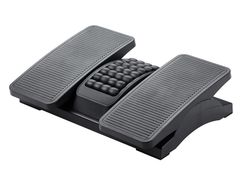 Reposapies plastico q-connect ajustable derecha izquierda 2 alturas efecto masaje 430x320x110 mm