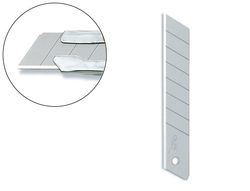 Repuesto cuchilla cutter olfa ancho 18 mm para cuter l-1 blister de 10 unidades