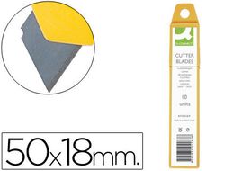 Repuesto Cuter Ancho Metalico Q-Connect 0,5X18 mm -Estuche de 12 Cuchillas