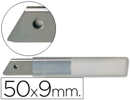 Repuesto Cuter Estrecho Metalico Q-Connect 0,5X9 mm Blister de 10 Cuchillas
